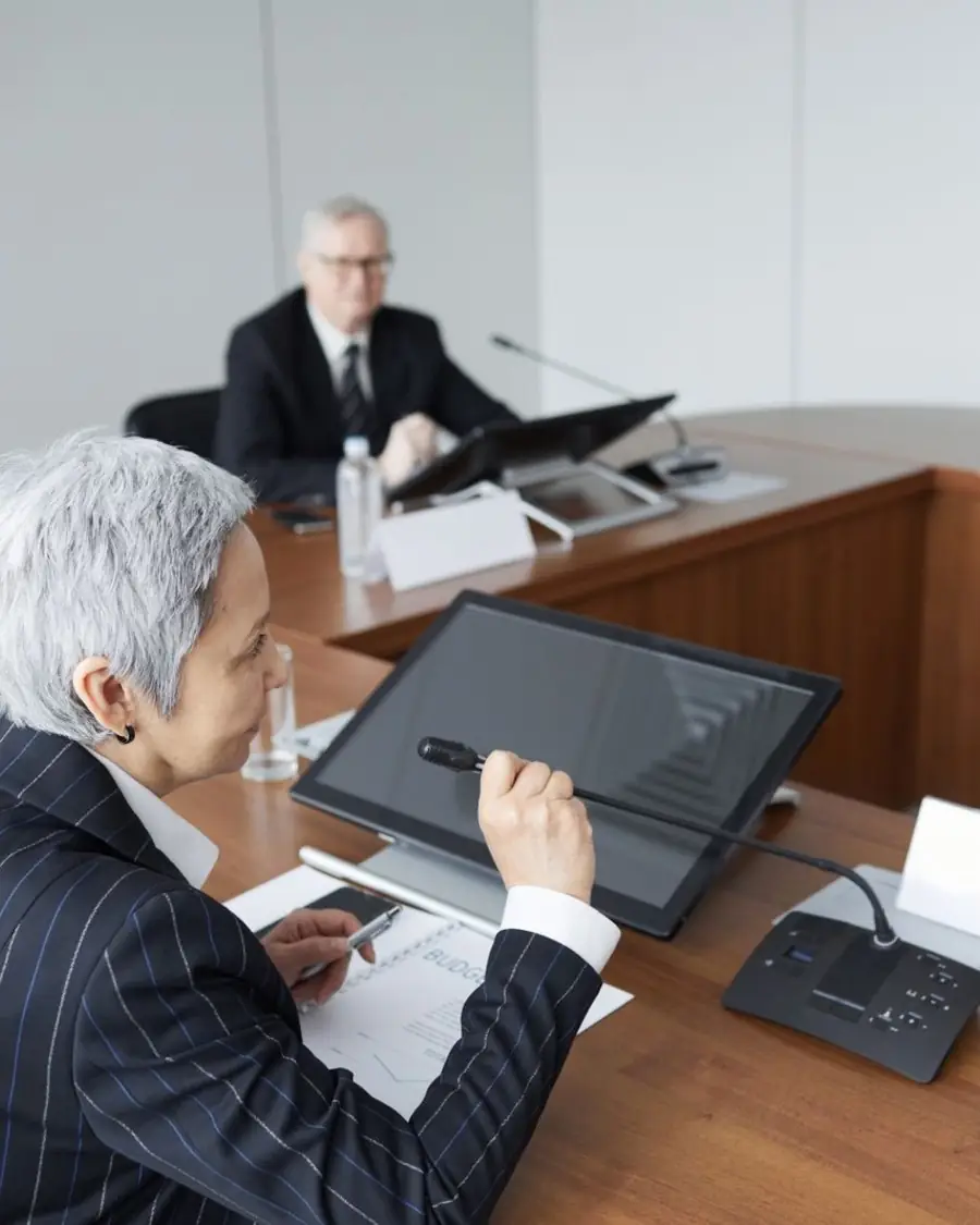 Senior executives meeting in a boardroom